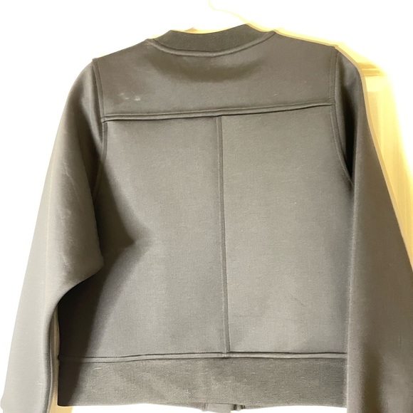 Bomber Jacket DKNY, black scuba fabric UNISEX NWT - Picture 5 of 8